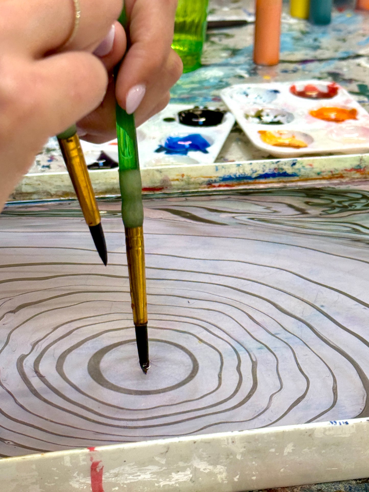 Mindful Marbling: Intro to Ink Marbling