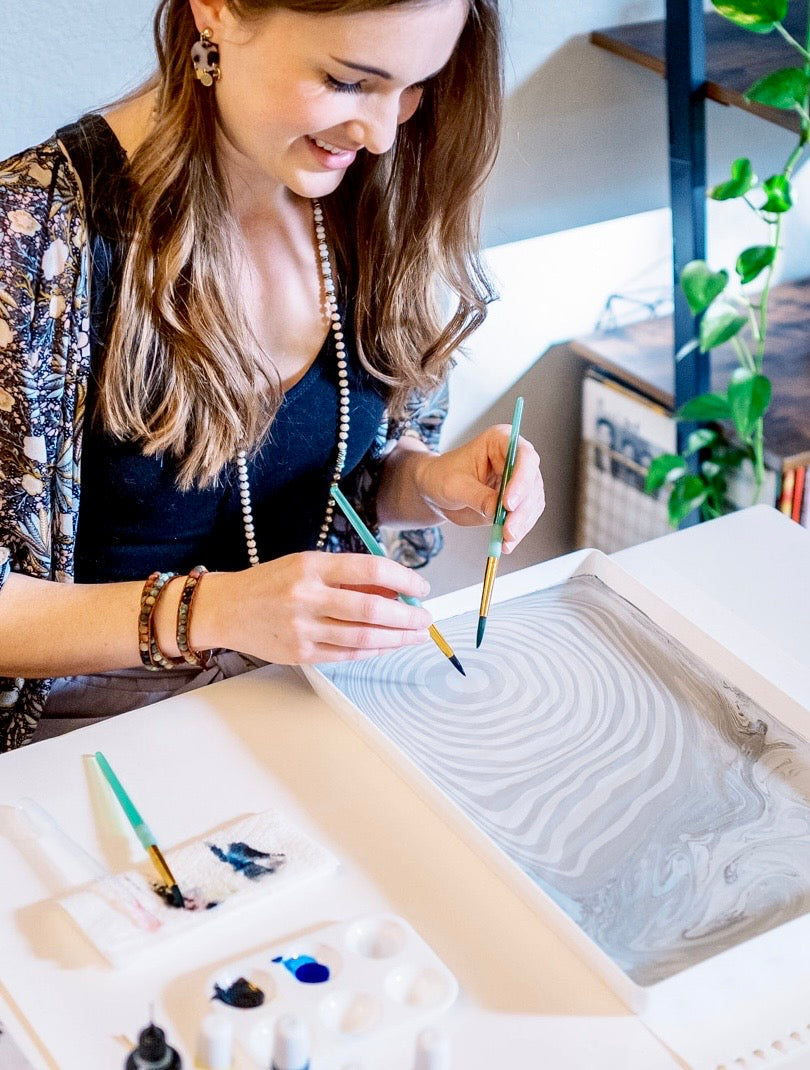 Mindful Marbling: Intro to Ink Marbling