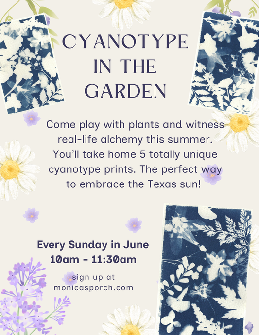 Cyanotype in the Garden