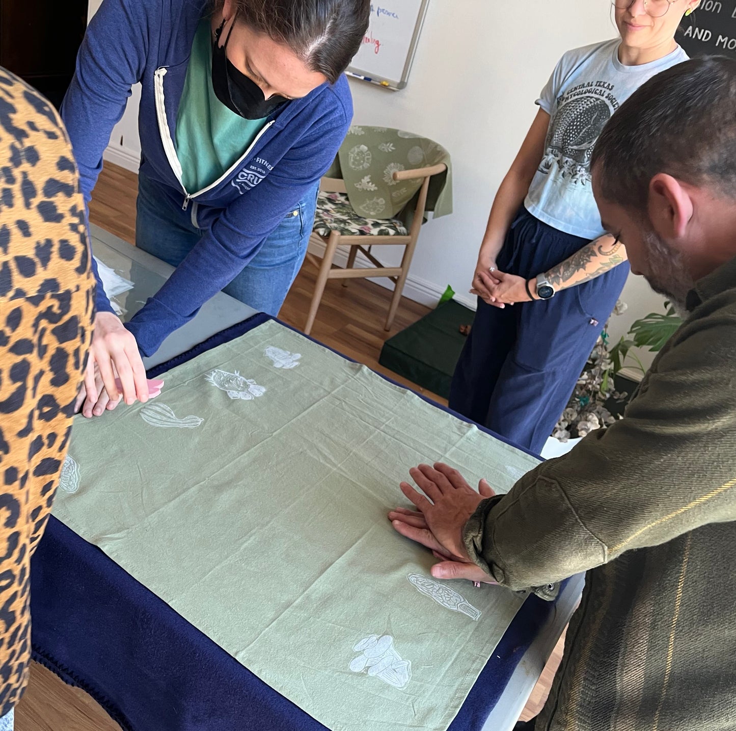 Block Printing 101: Potluck Kitchen Towel