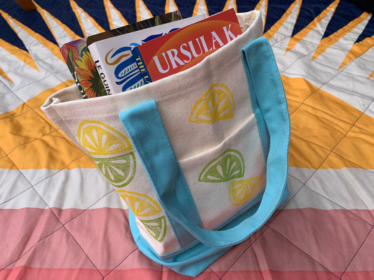 Block Printing 101: Bookworm Tote Bag